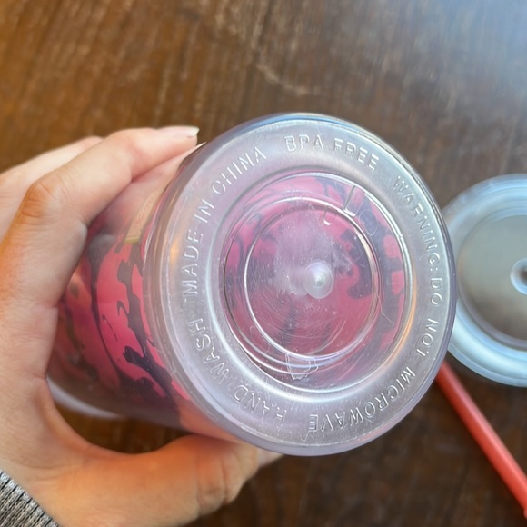 Lilly Pulitzer Tumbler Cup Lid Pink Elephant Blue Reusable BPA Free 20 oz Straw - Picture 6 of 7